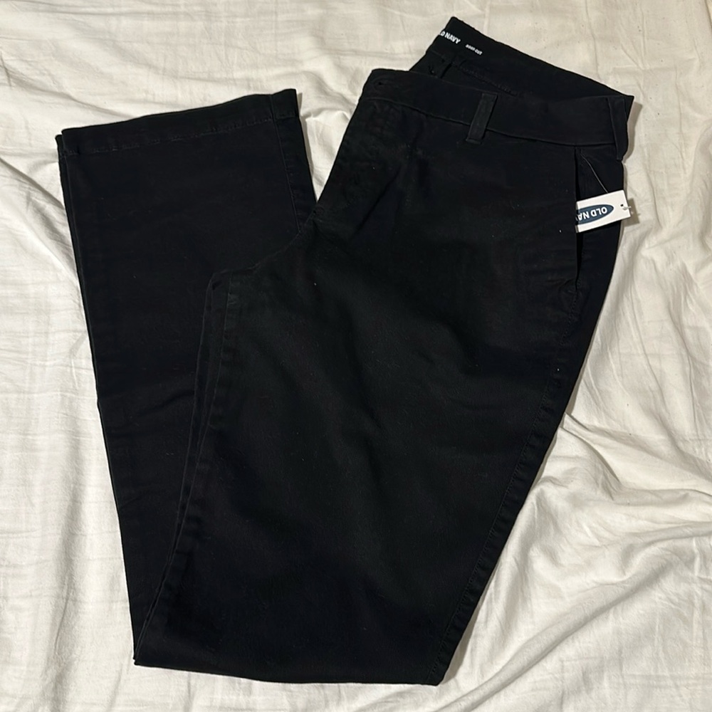 Black bootcut pants